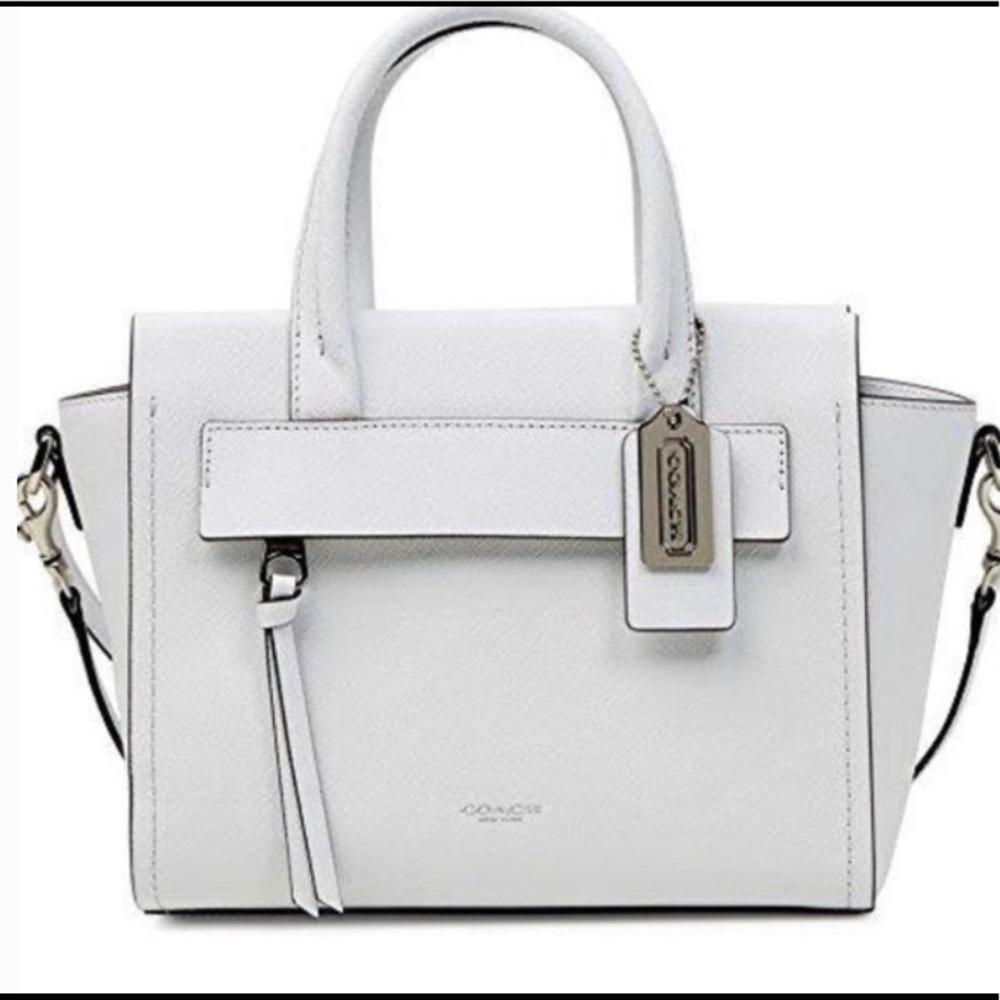 Coach Satchel White Mini Riley with Dust Bag!